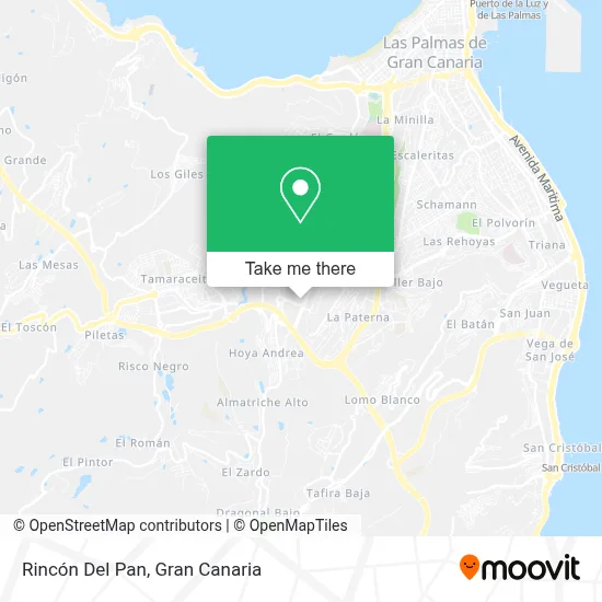 Rincón Del Pan map