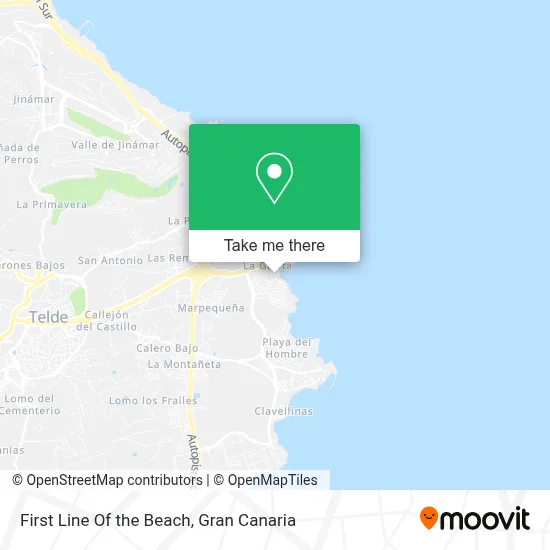 First Line Of the Beach map