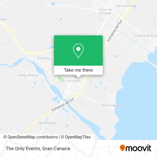 The Only Events map