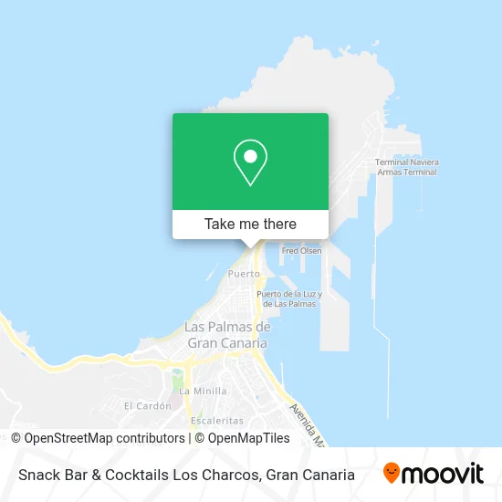 Snack Bar & Cocktails Los Charcos map