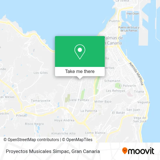 Proyectos Musicales Simpac map