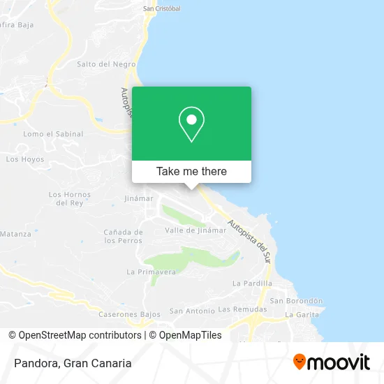 Pandora map