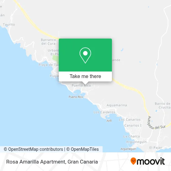 Rosa Amarilla Apartment map