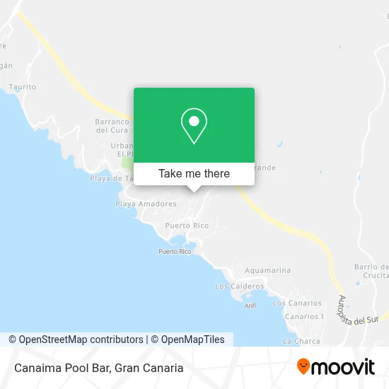Canaima Pool Bar map