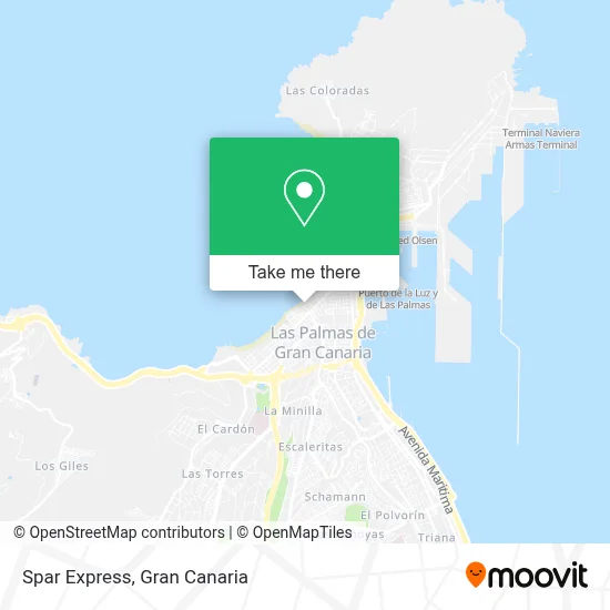 Spar Express map