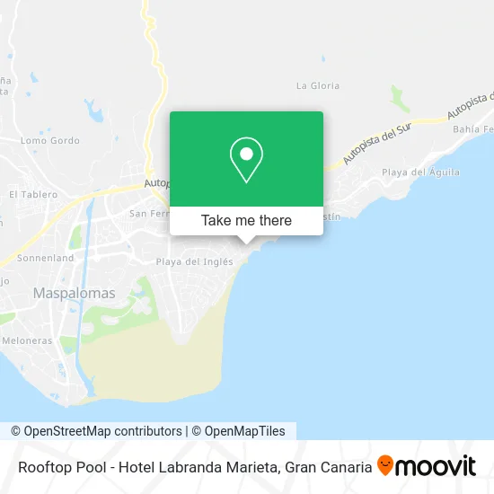 mapa Rooftop Pool - Hotel Labranda Marieta