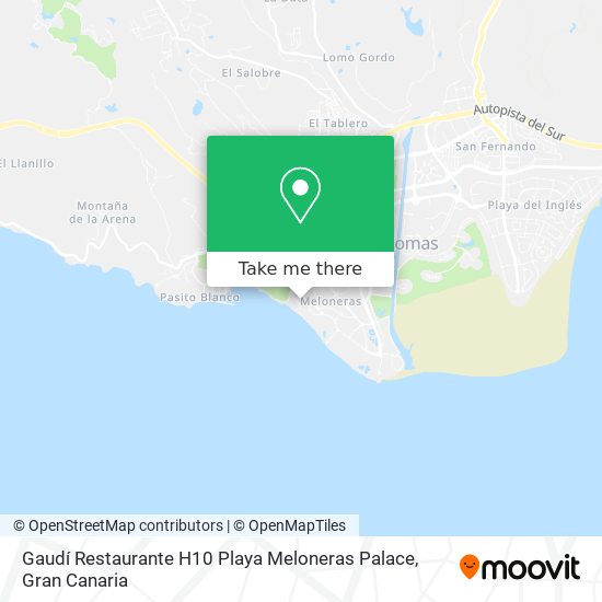 Gaudí Restaurante H10 Playa Meloneras Palace map