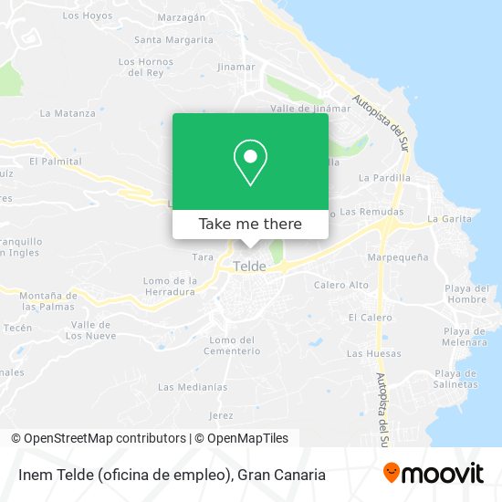 Inem Telde (oficina de empleo) map