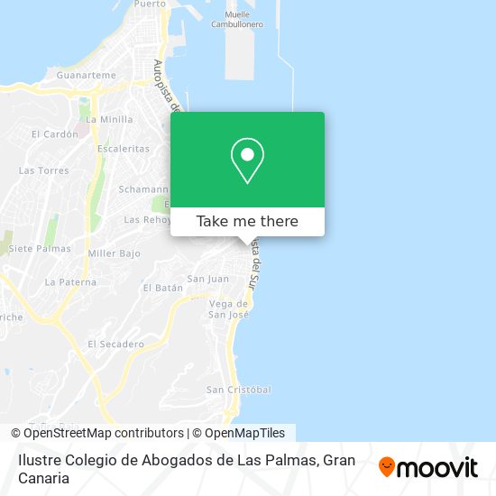 mapa Ilustre Colegio de Abogados de Las Palmas