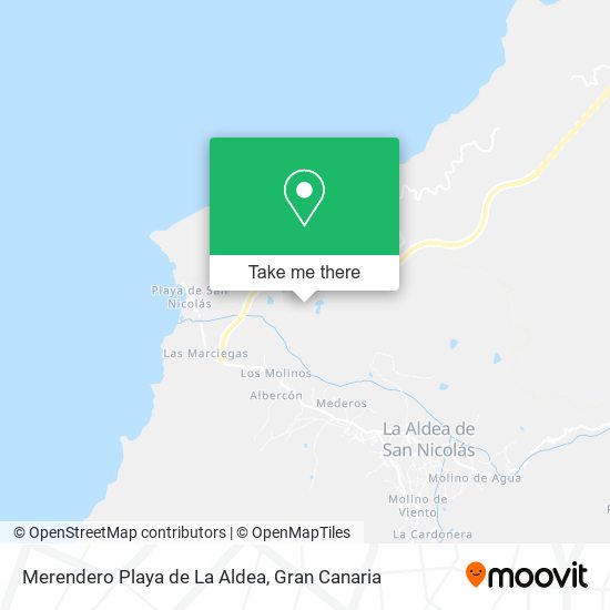 Merendero Playa de La Aldea map