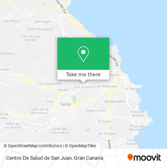 mapa Centro De Salud de San Juan