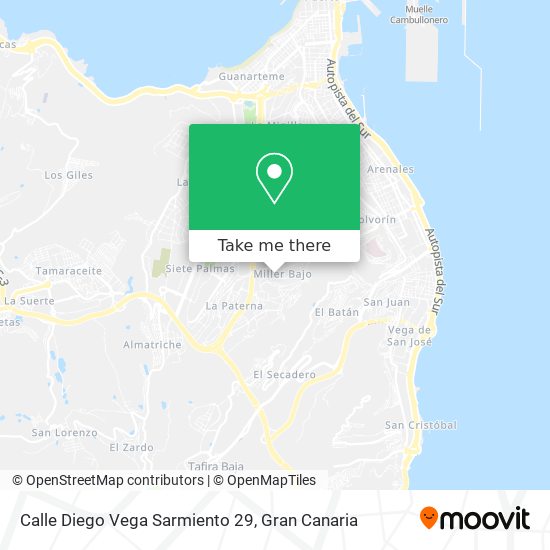 Calle Diego Vega Sarmiento 29 map