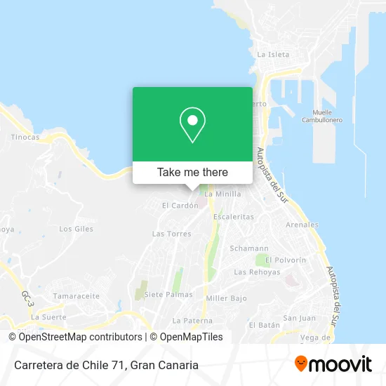 Carretera de Chile 71 map