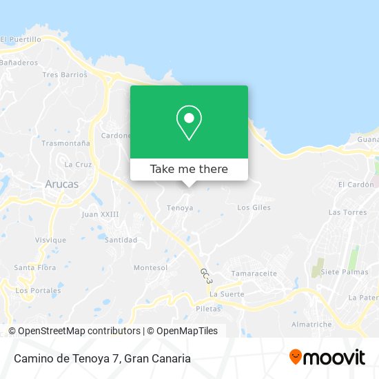 Camino de Tenoya 7 map
