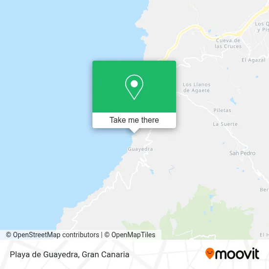 Playa de Guayedra map