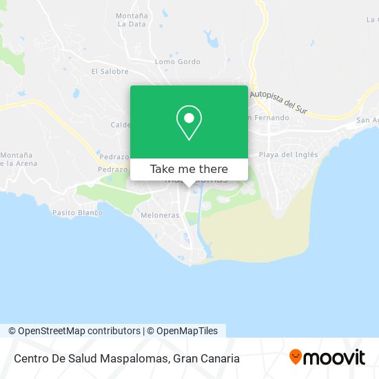 mapa Centro De Salud Maspalomas