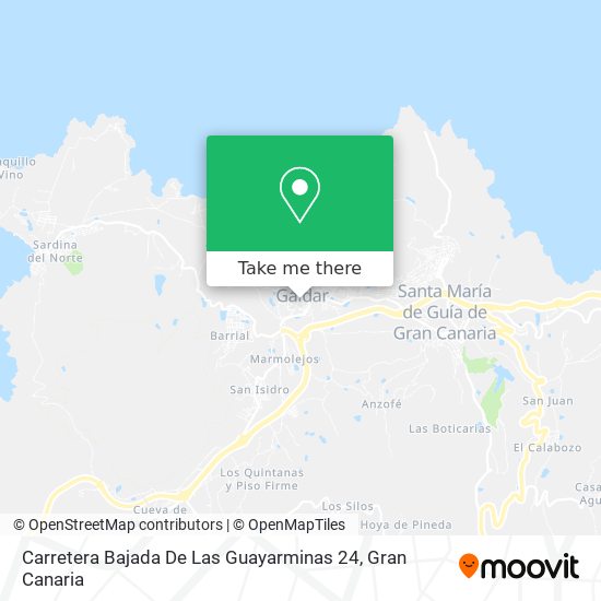 Carretera Bajada De Las Guayarminas 24 map