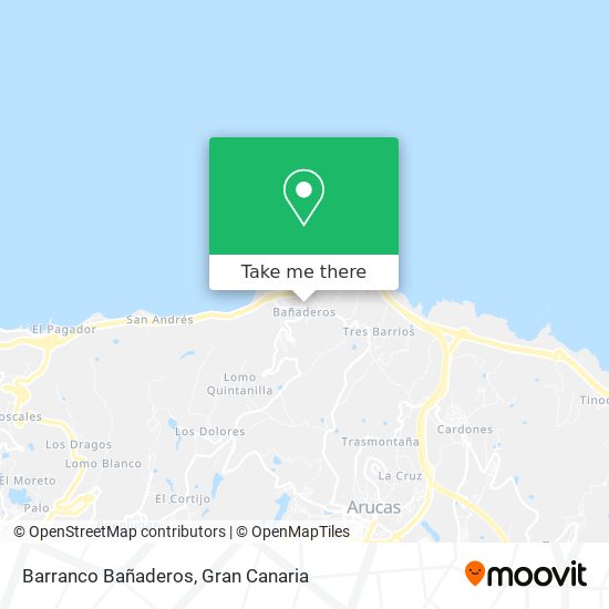Barranco Bañaderos map