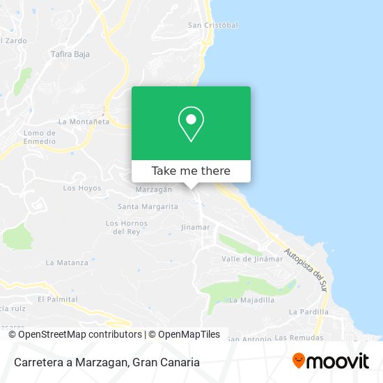 Carretera a Marzagan map