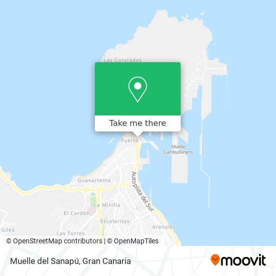 Muelle del Sanapú map