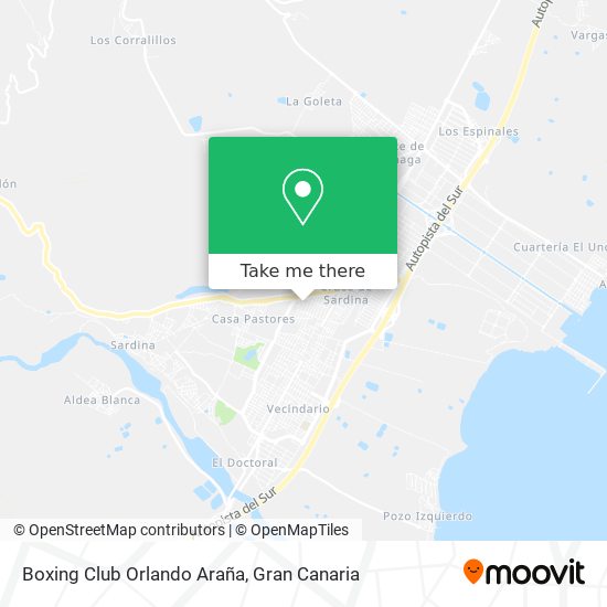 Boxing Club Orlando Araña map