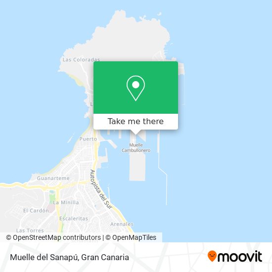 Muelle del Sanapú map