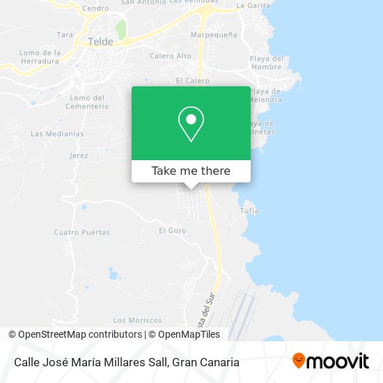 mapa Calle José María Millares Sall