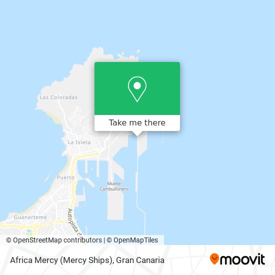 Africa Mercy (Mercy Ships) map