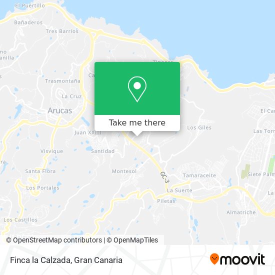 mapa Finca la Calzada