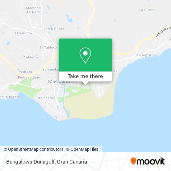 mapa Bungalows Dunagolf