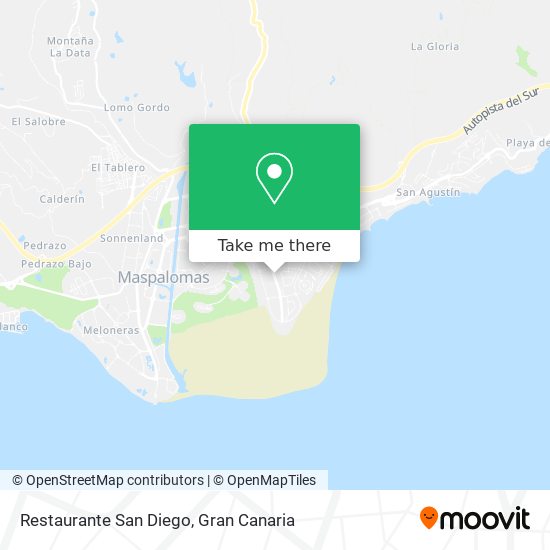 Restaurante San Diego map
