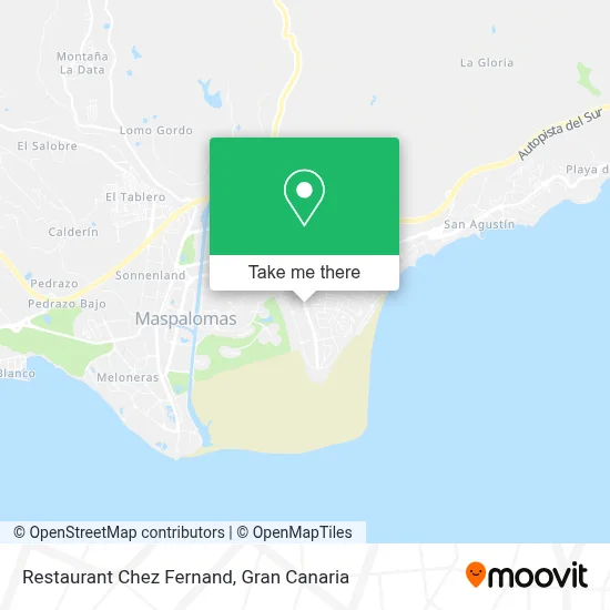 Restaurant Chez Fernand map