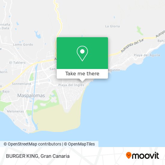 mapa BURGER KING