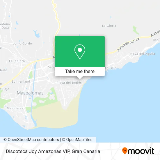 Discoteca Joy Amazonas VIP map
