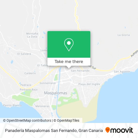 Panadería Maspalomas San Fernando map