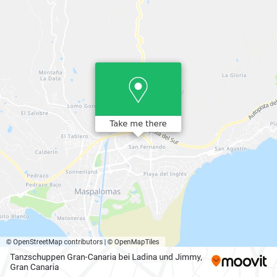 Tanzschuppen Gran-Canaria bei Ladina und Jimmy map
