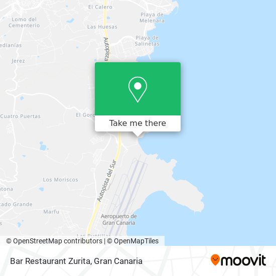 Bar Restaurant Zurita map