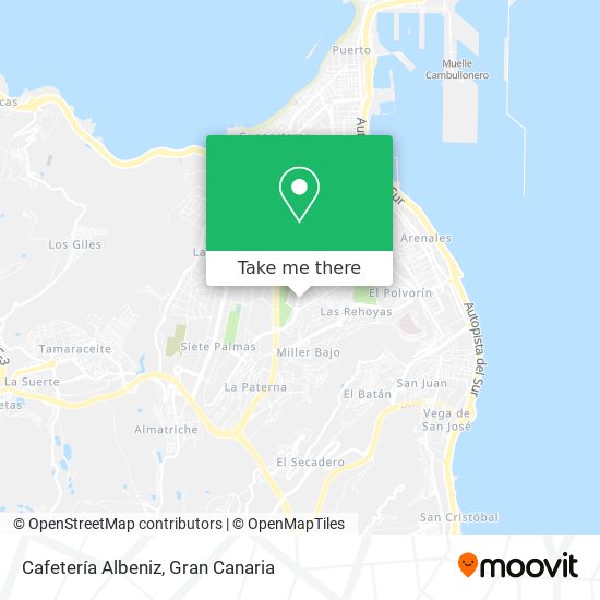 Cafetería Albeniz map