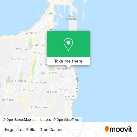 Firgas Los Pollos map