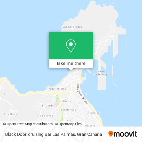 Black Door, cruising Bar Las Palmas map