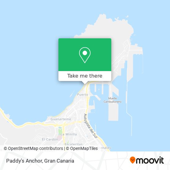 mapa Paddy's Anchor