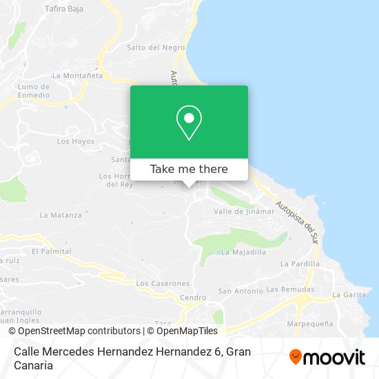 Calle Mercedes Hernandez Hernandez 6 map