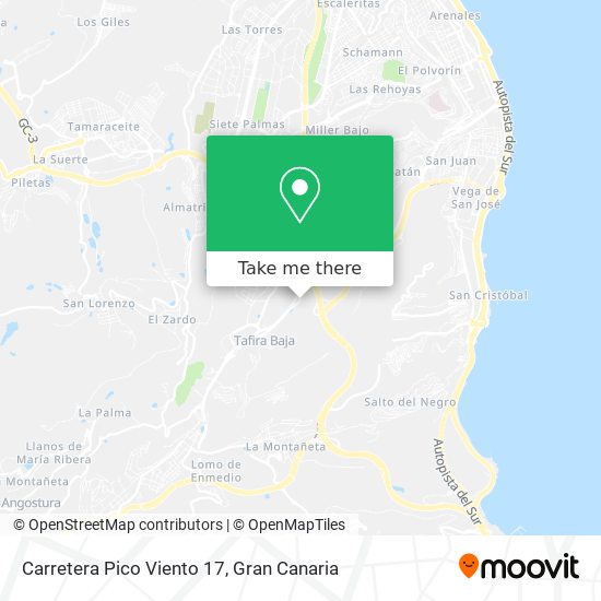 Carretera Pico Viento 17 map