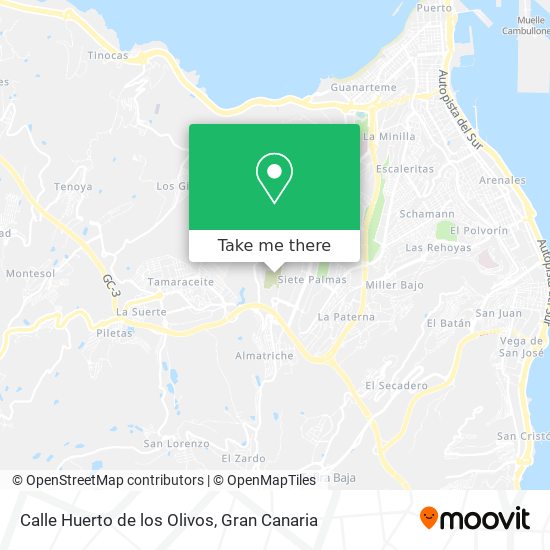 Calle Huerto de los Olivos map