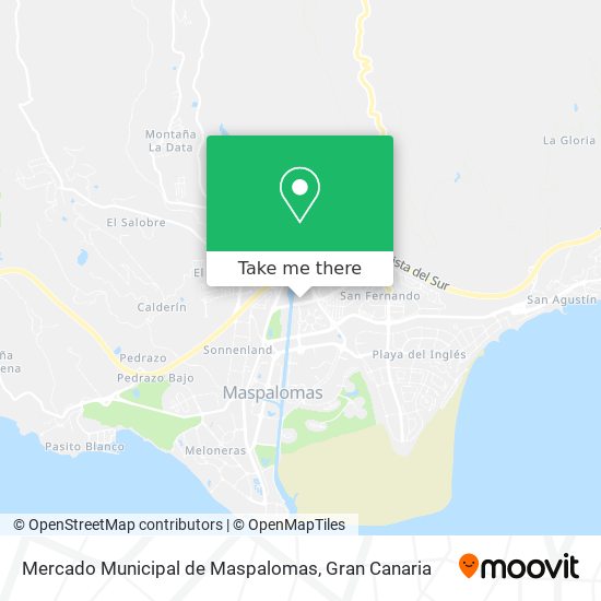 mapa Mercado Municipal de Maspalomas