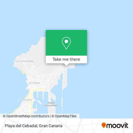 Playa del Cebadal map