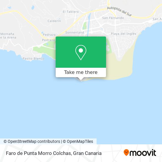 Faro de Punta Morro Colchas map