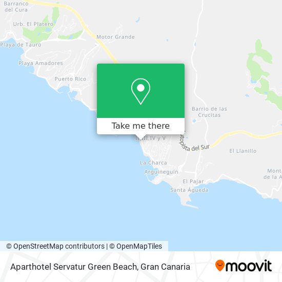 Aparthotel Servatur Green Beach map