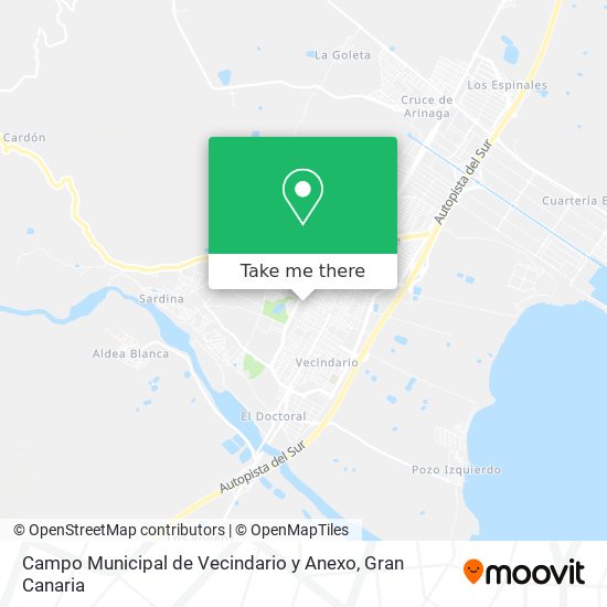 Campo Municipal de Vecindario y Anexo map