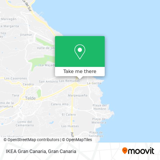 mapa IKEA Gran Canaria